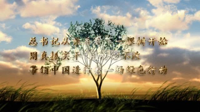 圖片轉(zhuǎn)載自——習(xí)近平書(shū)記植樹(shù)微視頻